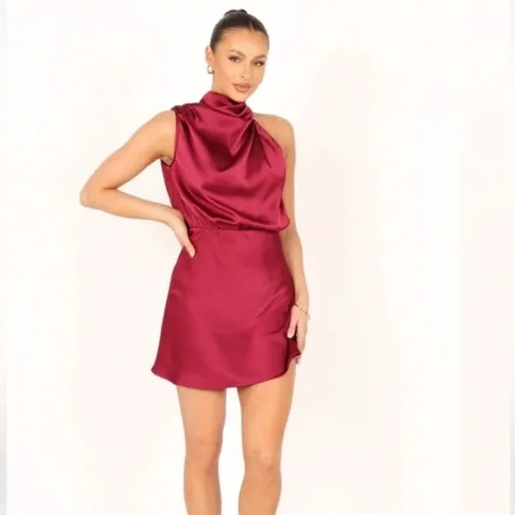 Petal & Pup | Dresses | Petal Pup Anabelle Halter Neck Mini Dress In Berry Size M | Poshmark Petal & Pup | Dresses | Petal Pup Anabelle Halter Neck Mini Dress In Berry Size M | Poshmark